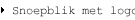 Snoepblik met logo